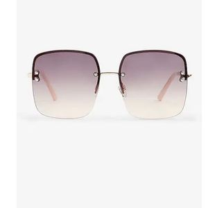 Express square frame sunglasses